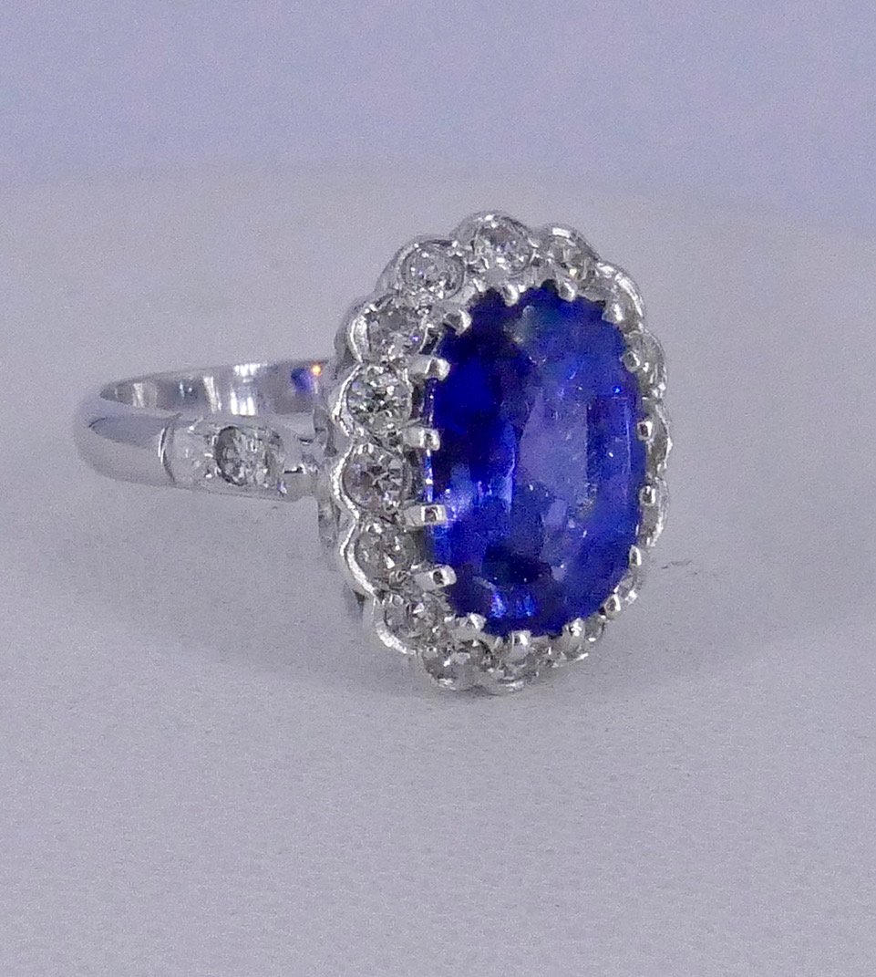 1920s Ceylon Sapphire Pompadour Ring-photo-2