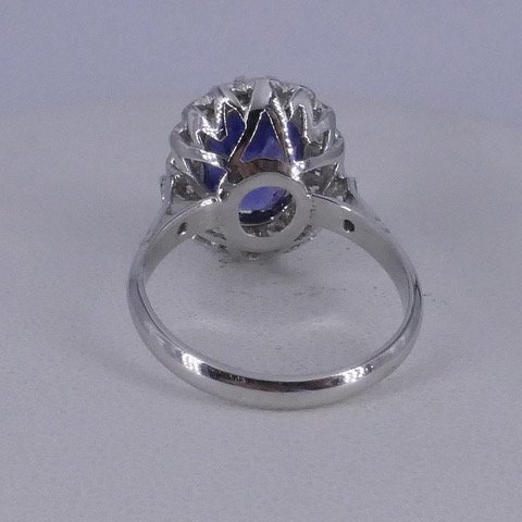 1920s Ceylon Sapphire Pompadour Ring-photo-3
