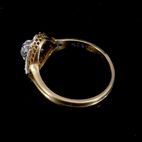 Bague "oeil" fin XIX ème siècle diamants -photo-2