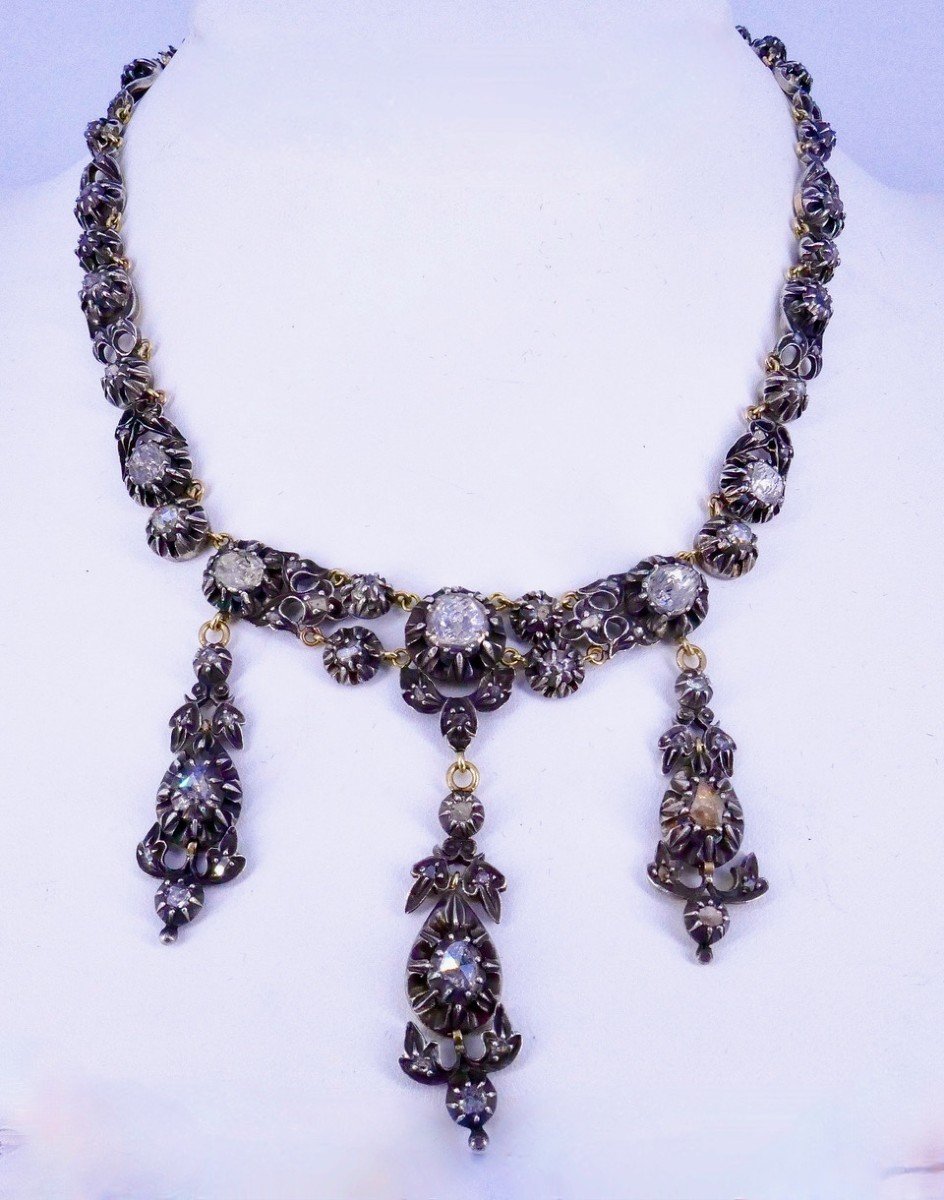 Collier rivière provençal diamants 