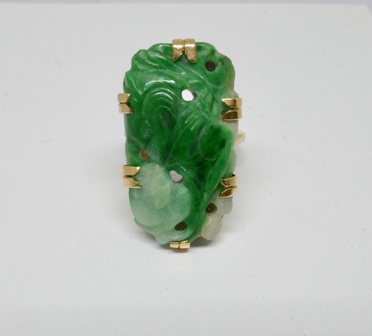 Bague jade 1930