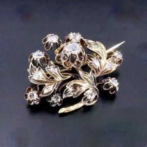 Provençal Brooch XIXth Diamonds