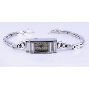 Art Deco Platinum And Diamond Watch 