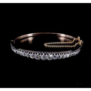 Bracelet NIII or argent diamants