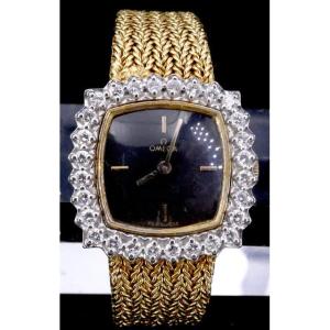 Omega 2 Gold Diamond Watch From The 60s