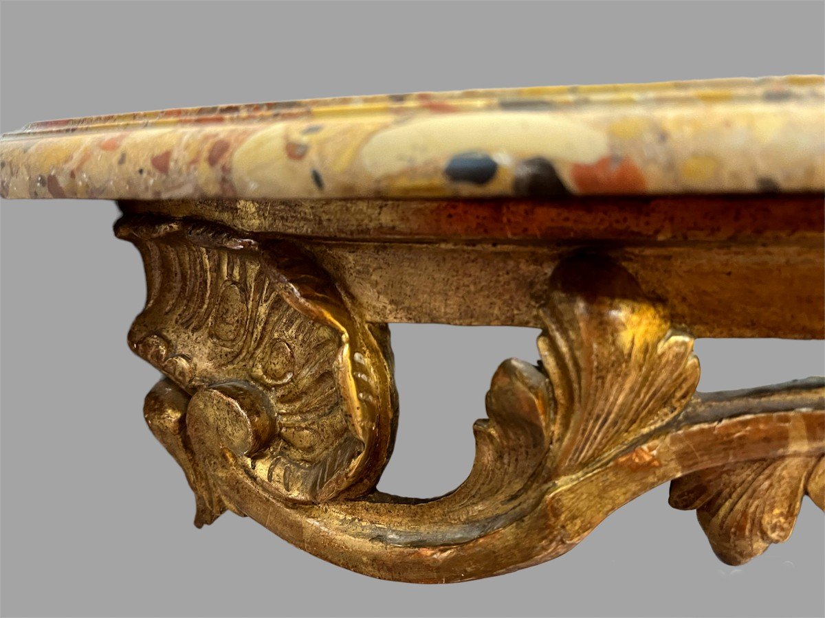 Console In Golden Wood. Louis XV Period-photo-7