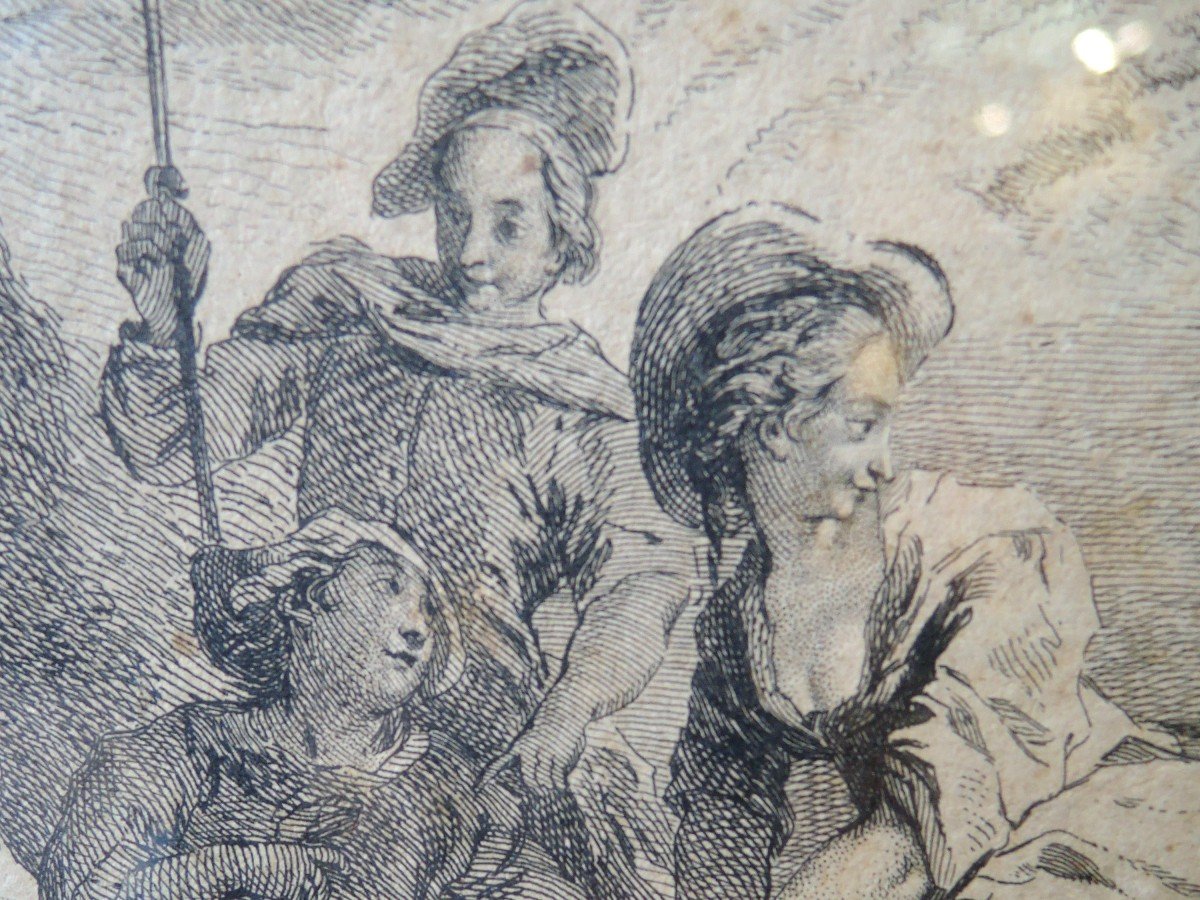 Black Engraving After Parrocel .  Eighteenth Century -photo-2