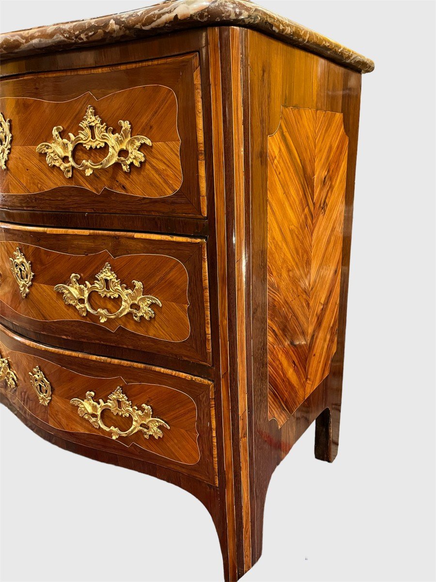 Petite Commode En Marqueterie, Epoque Régence-photo-4