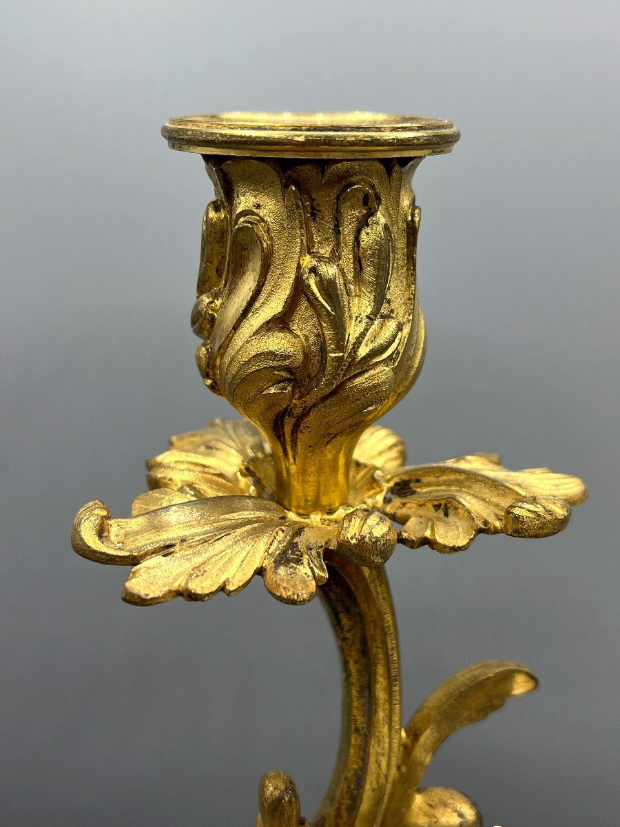 Sevres. Pair Of Biscuits Mounted And Bronze, Napoleon III Period-photo-2
