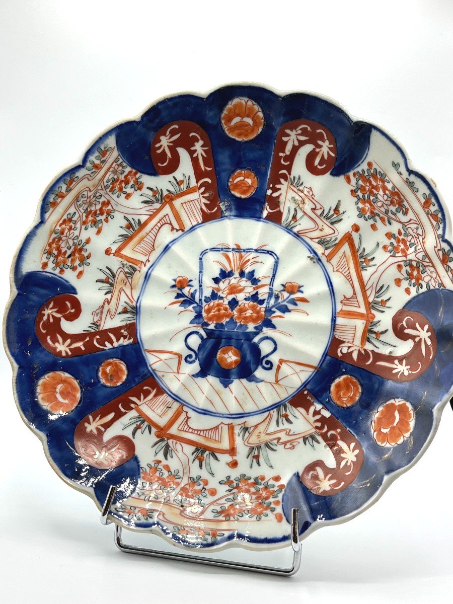 Grand Plat En Porcelaine Imari, Japon XIXè Siècle