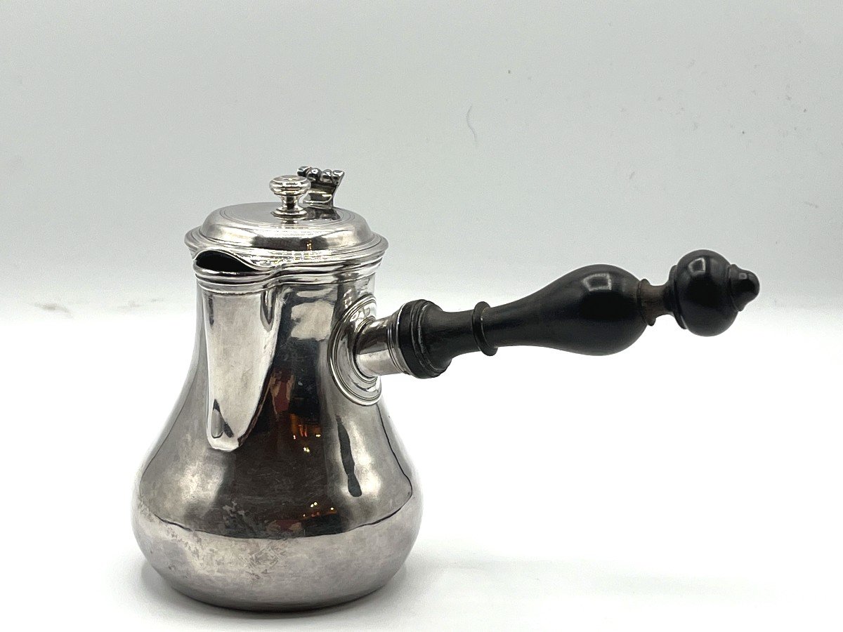 Verseuse Marabout En Argent Massif . Paris 1768-photo-2