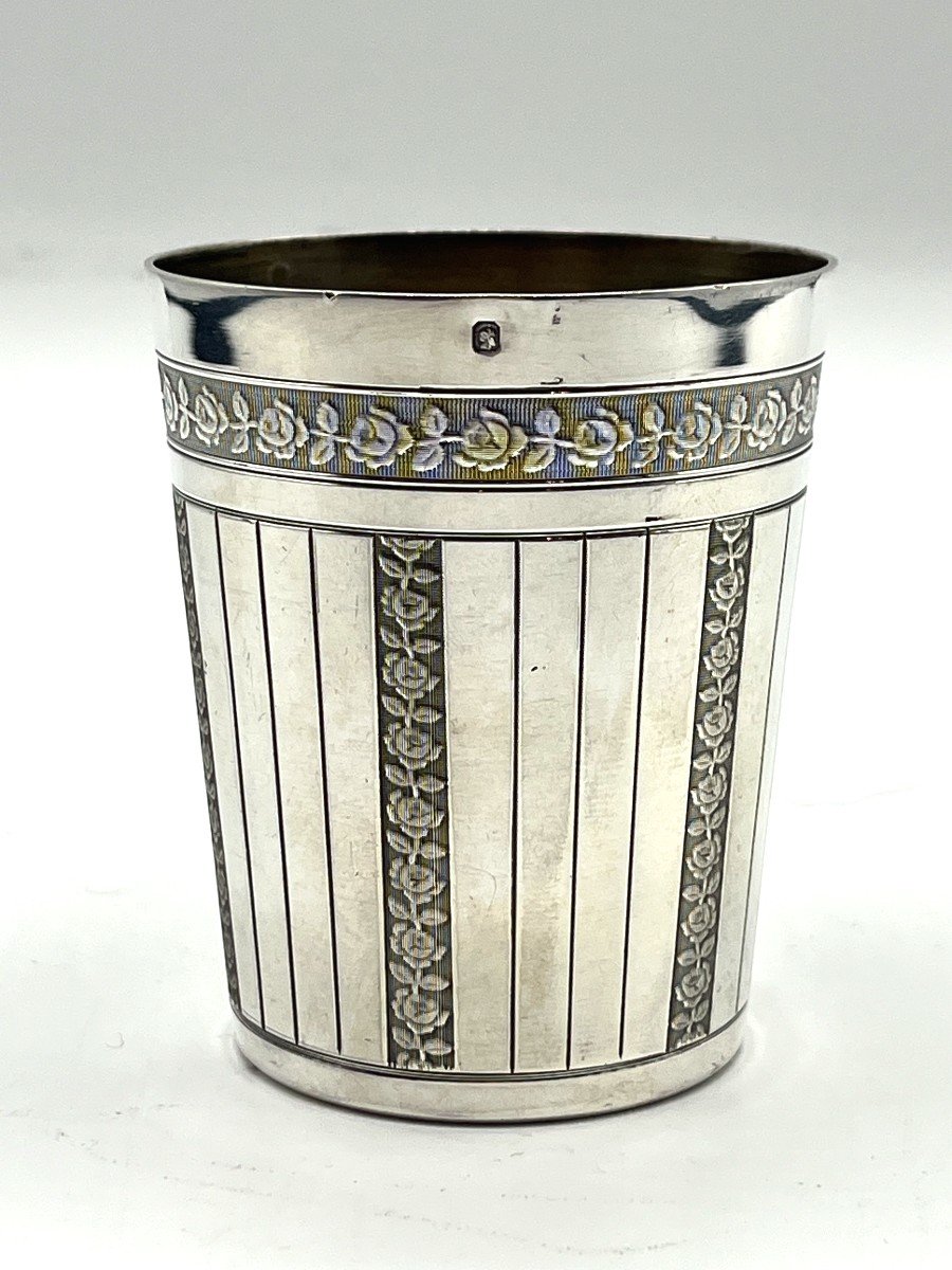 Timpani In Sterling Silver. Louis XVI Style