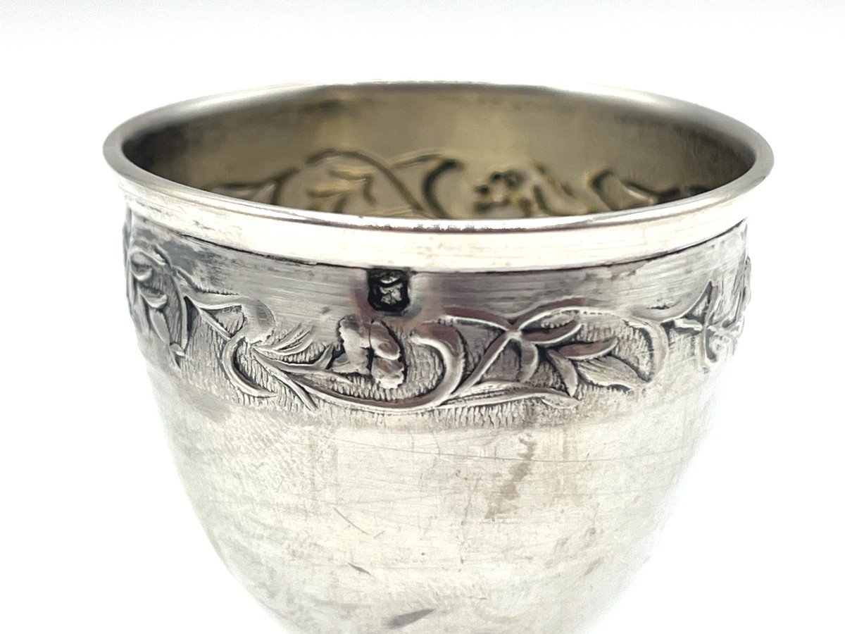 Egg Cup In Sterling Silver-photo-2