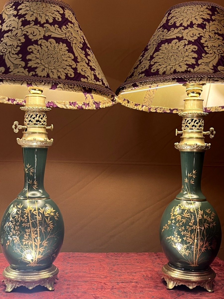 Paire de lampes, Epoque Napoléon III