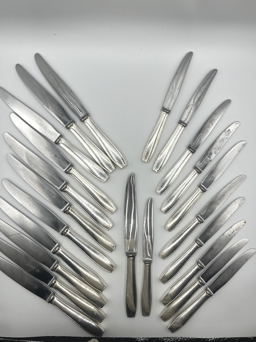 Christofle. Housewife In Solid Silver, Atlas Model, Luc Lanel -photo-4