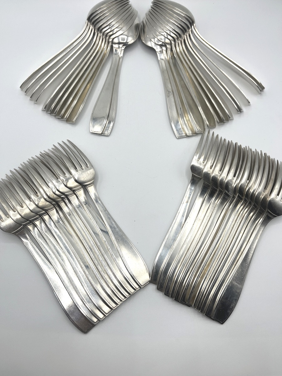 Christofle. Housewife In Solid Silver, Atlas Model, Luc Lanel -photo-1