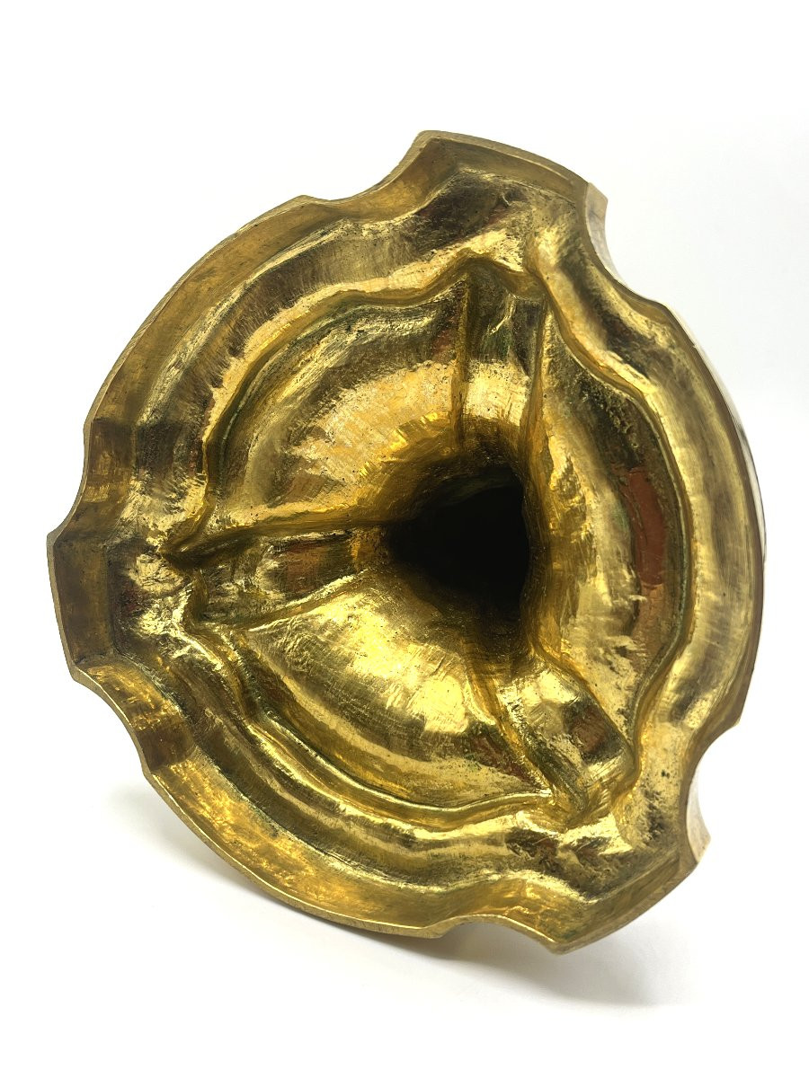 Paire de flambeaux en bronze doré, d'après MEISSONNIER.  Epoque Napoléon III-photo-6