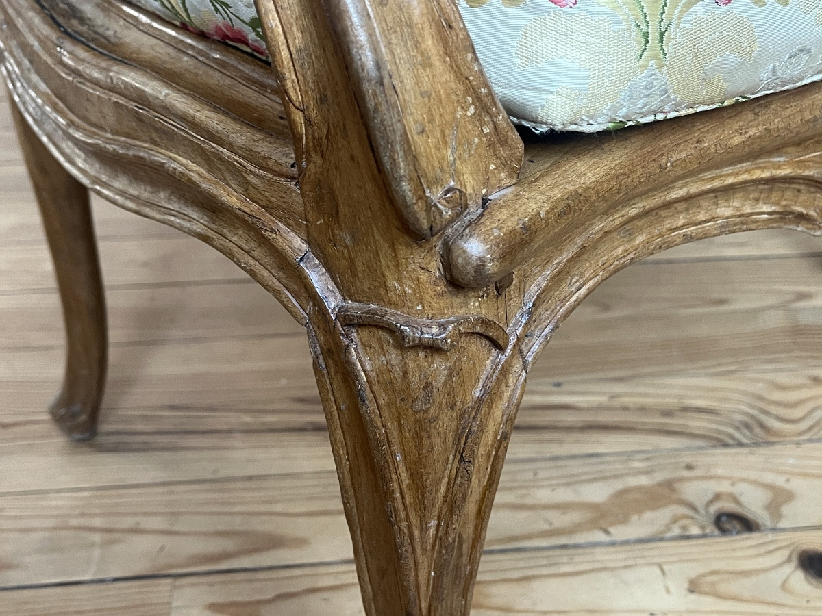 Pair Of Armchairs, Louis XV Period-photo-3