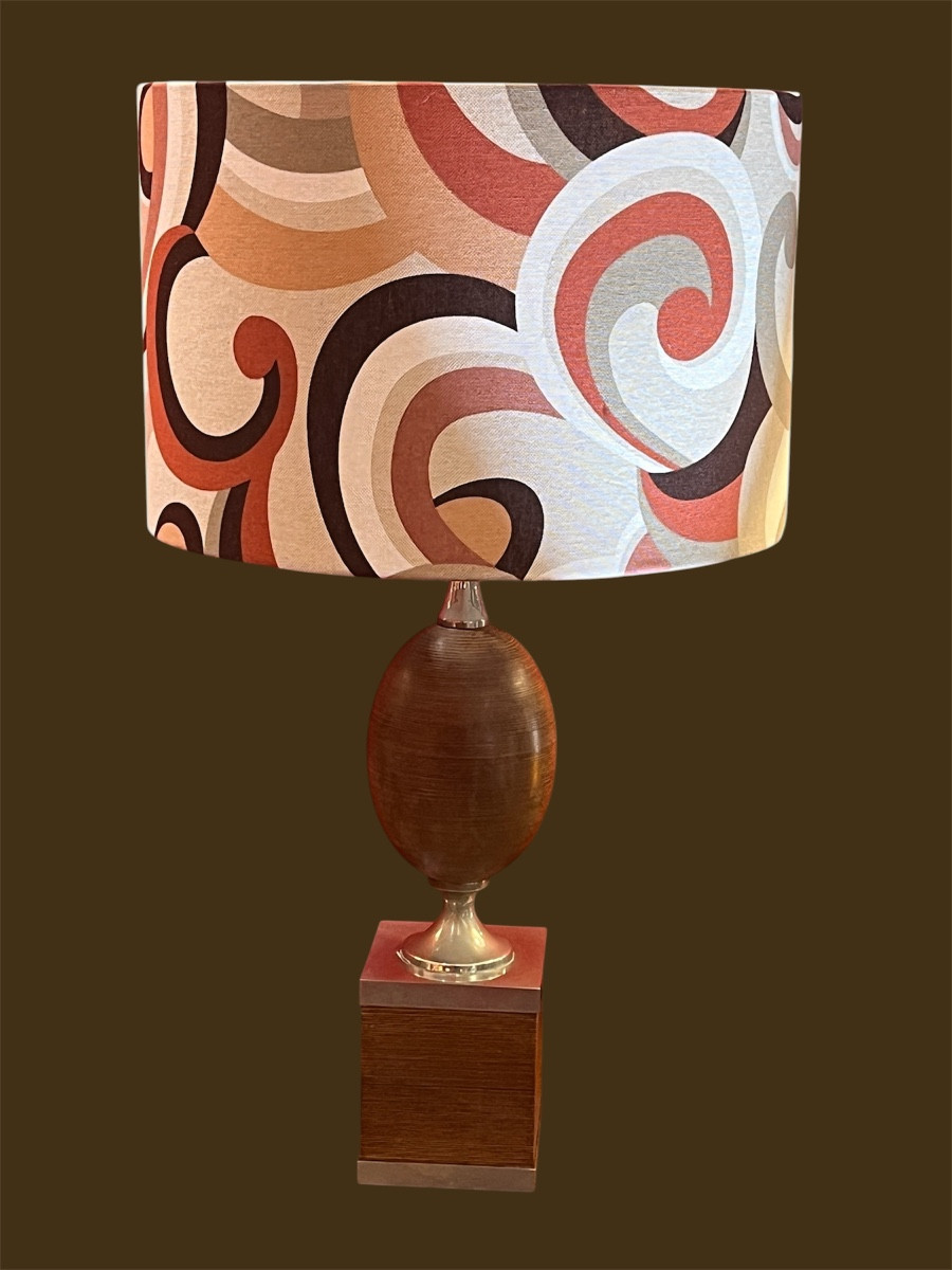 Lamp Attributed To Philippe Barbier . 70's