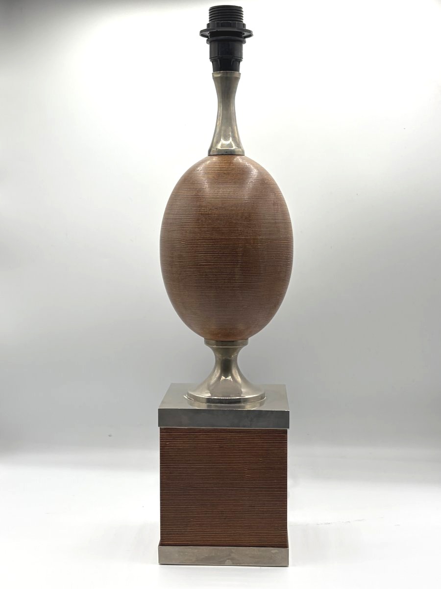 Lamp Attributed To Philippe Barbier . 70's