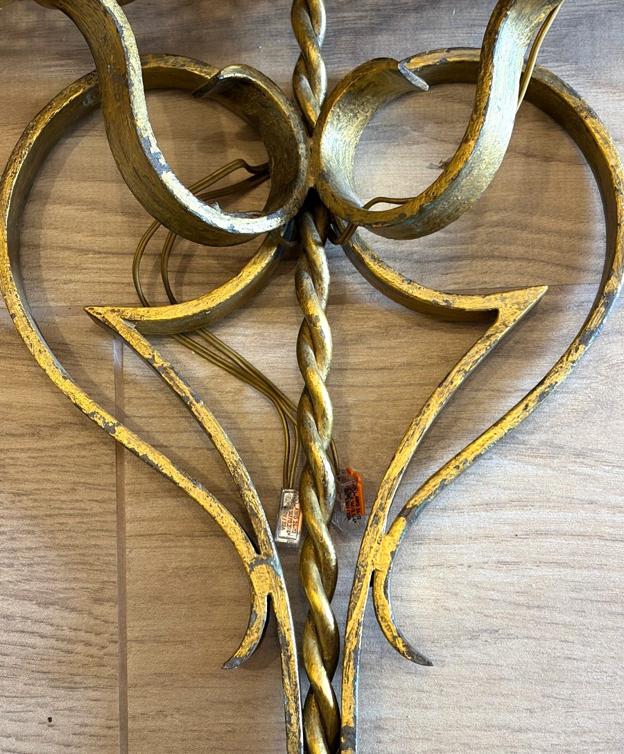 Set Of Four Wall Sconces, 1940s-photo-1