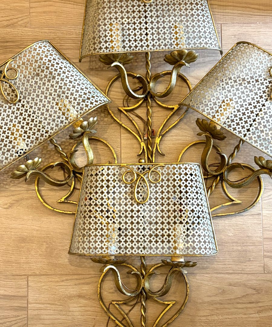 Pair Of Wall Sconces, 1940s-photo-3