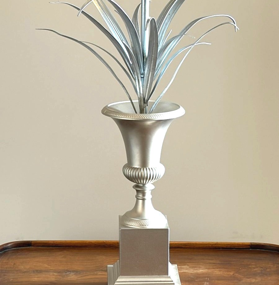 MAISON CHARLES. Lampe palmier. Vers 1970-photo-3
