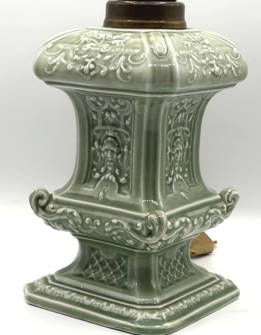 Lampe en faïence céladon, dans le goût de Théodore DECK-photo-2