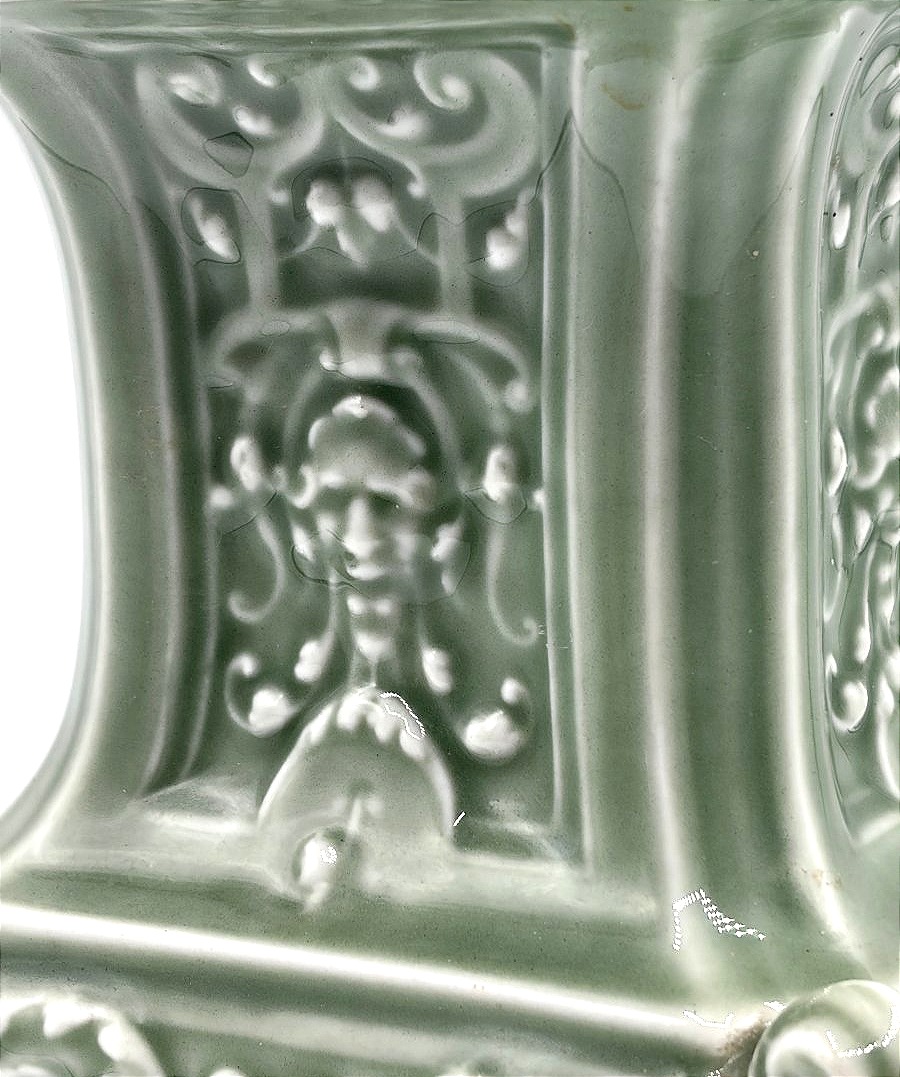 Lampe en faïence céladon, dans le goût de Théodore DECK-photo-4