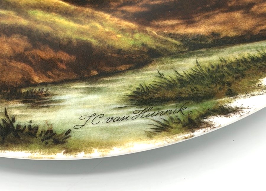 Limoges. Pair Of Decorative Plates Signed By Van Hunnik-photo-4