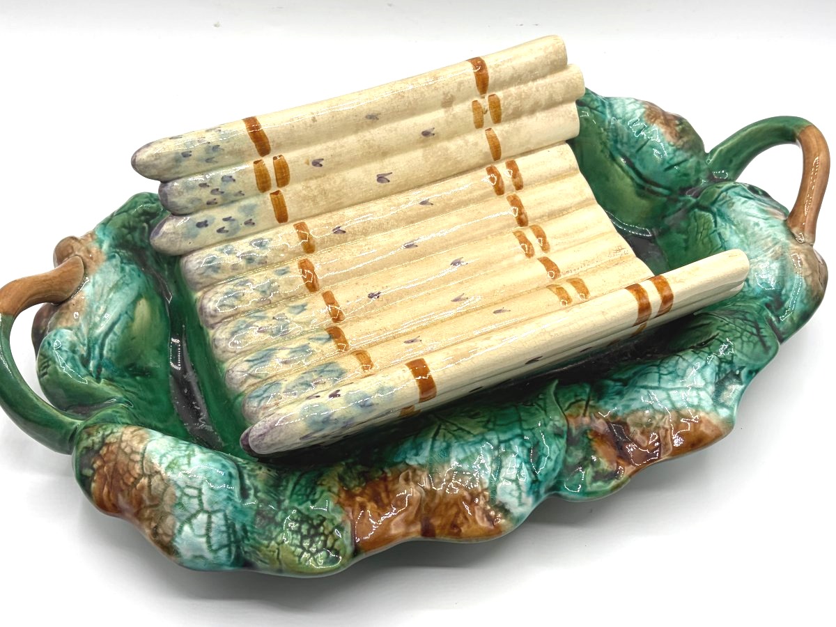 Asparagus Dish Made Of Slip. Date: Late 19th Century