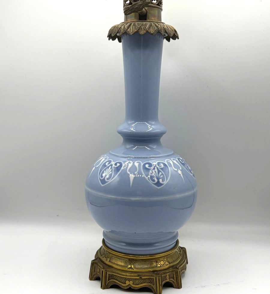 Paire de lampes en porcelaine. Style Art Déco-photo-2