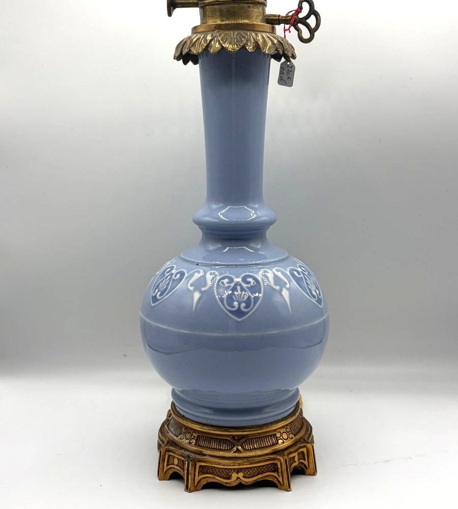 Paire de lampes en porcelaine. Style Art Déco-photo-3