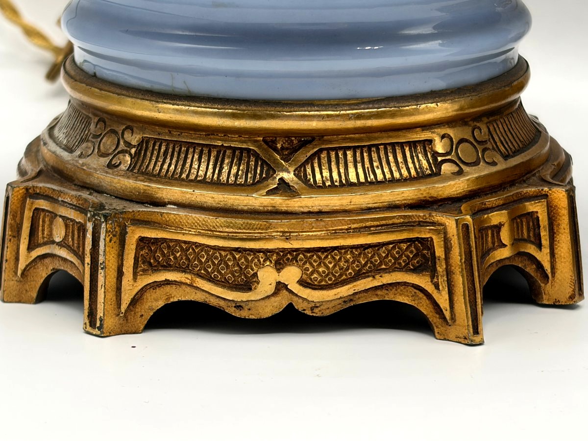 Paire de lampes en porcelaine. Style Art Déco-photo-3