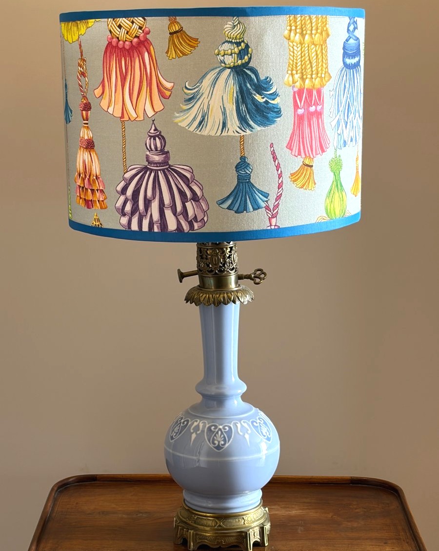 Paire de lampes en porcelaine. Style Art Déco-photo-4
