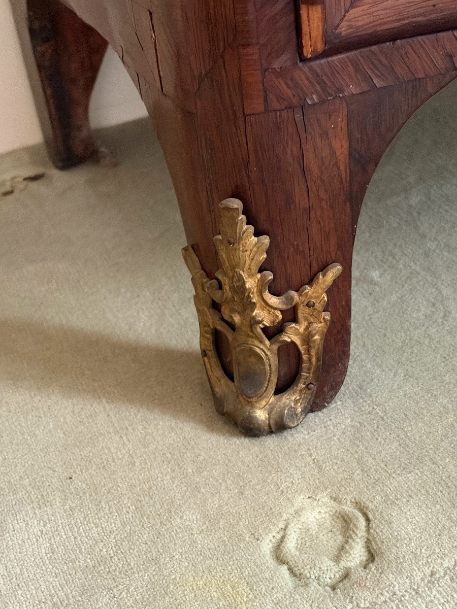Commode  galbée Époque Régence -photo-5