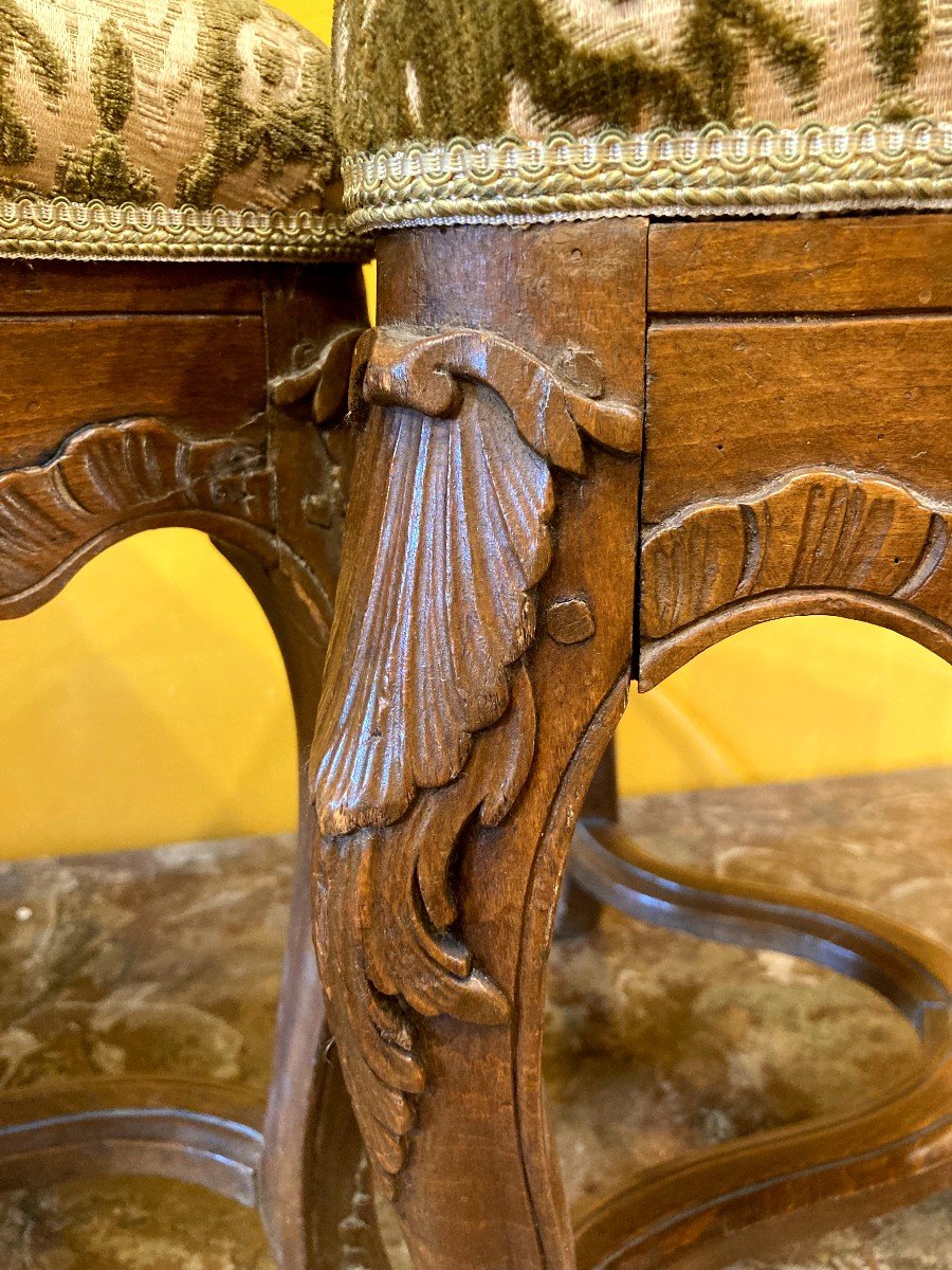 Paire De Chaises. Epoque Régence-photo-4