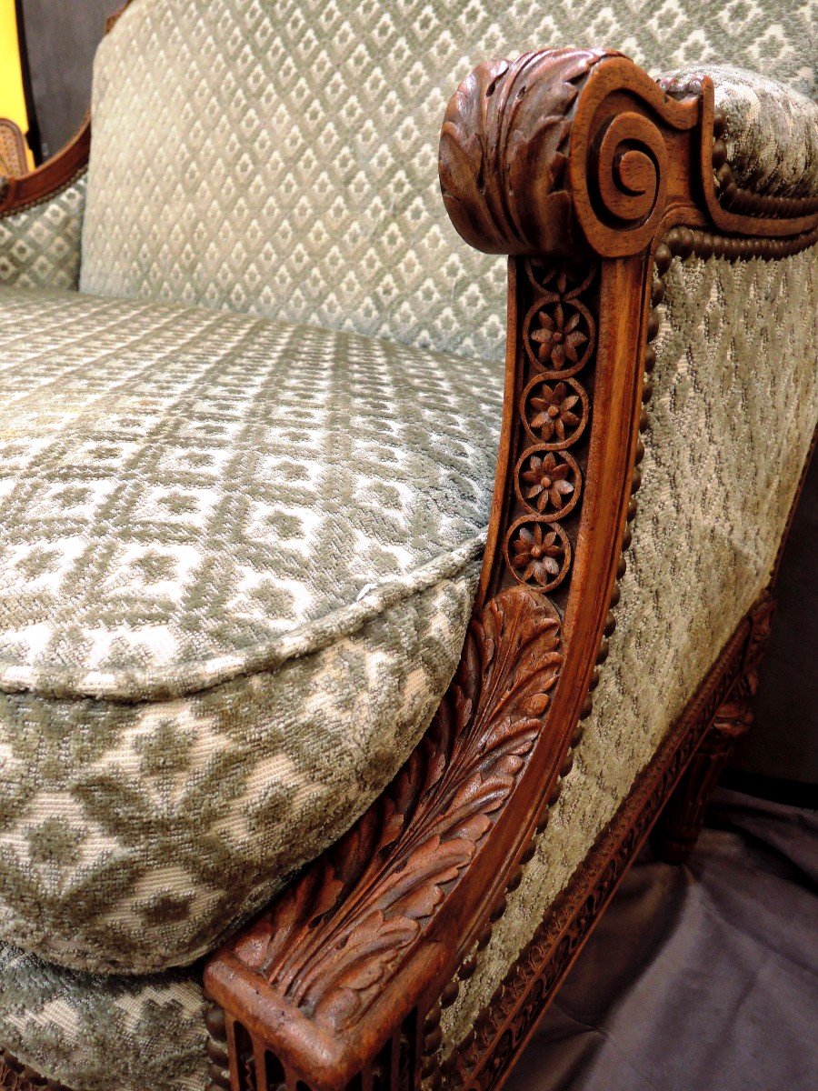 Small Sofa In The Taste Of Sene, XIXth Century-photo-3