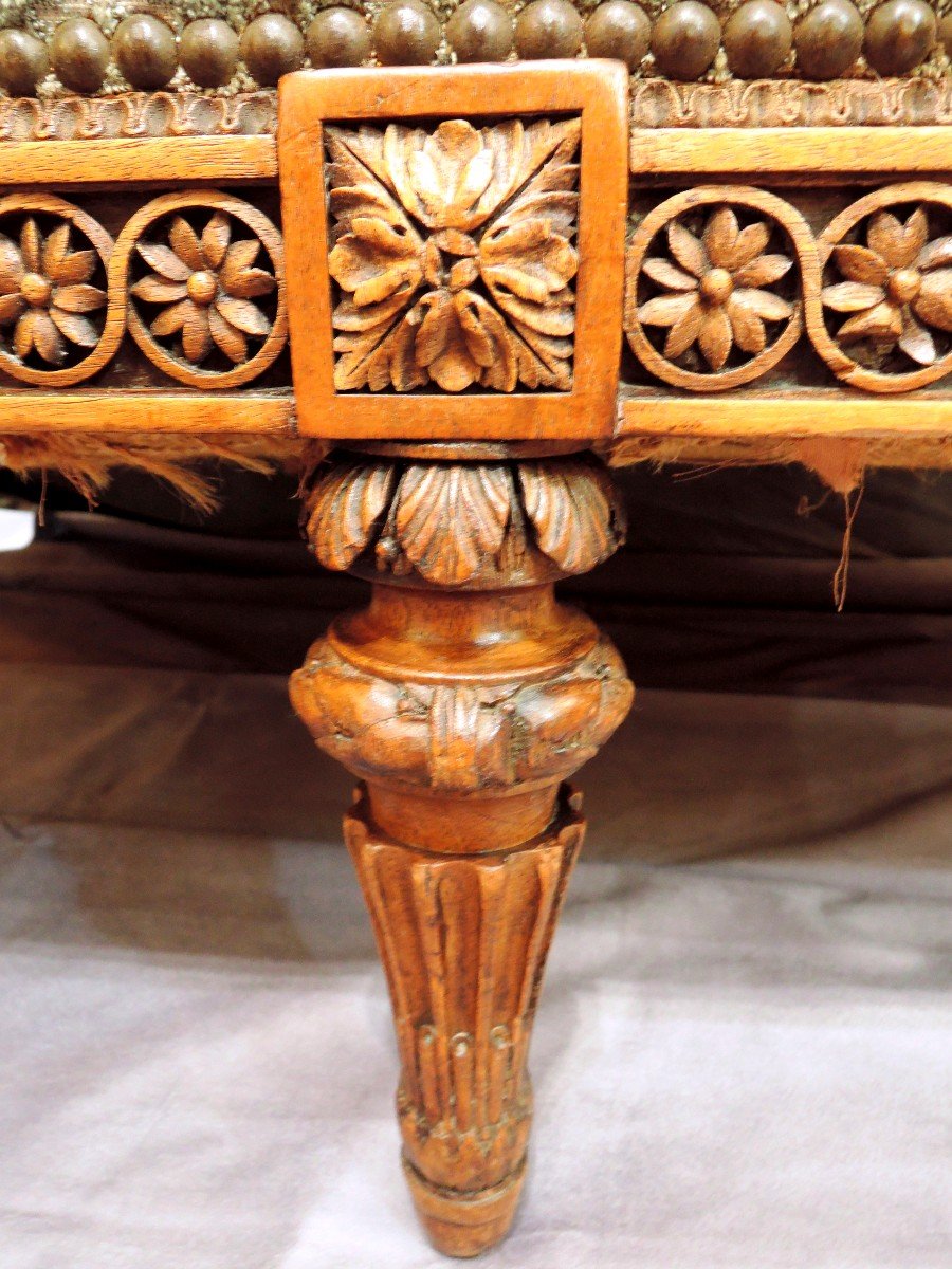 Small Sofa In The Taste Of Sene, XIXth Century-photo-1