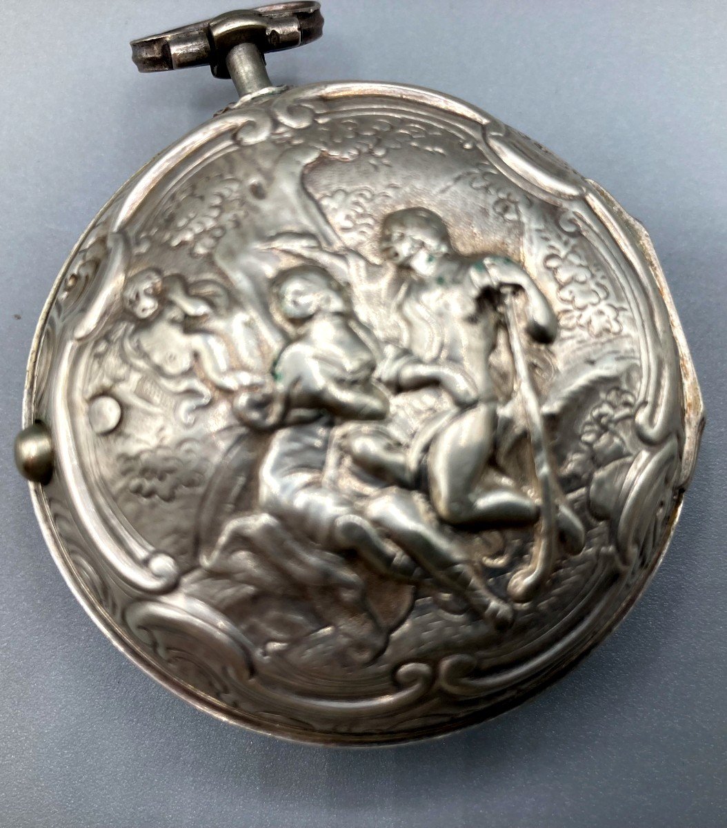 Silver Rooster Watch. 18th Century Period