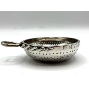 Wine Cup, Tastevin In Sterling Silver. End 18th Century , Beginning XIXè Century
