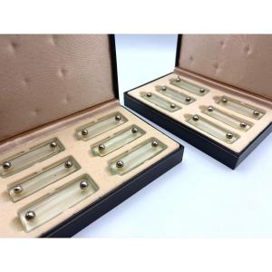 Série de 12 porte couteaux , Années 40