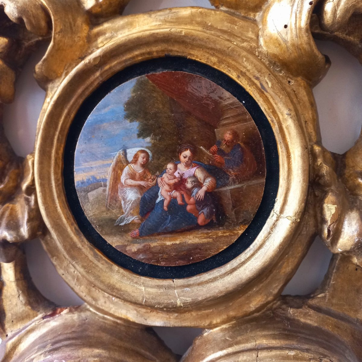 Holy Family With Saint John The Child And Angel-photo-3