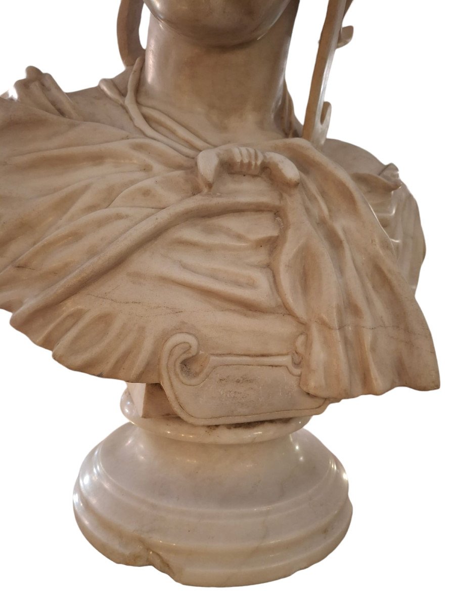 Marble Bust Representing A Character-photo-2
