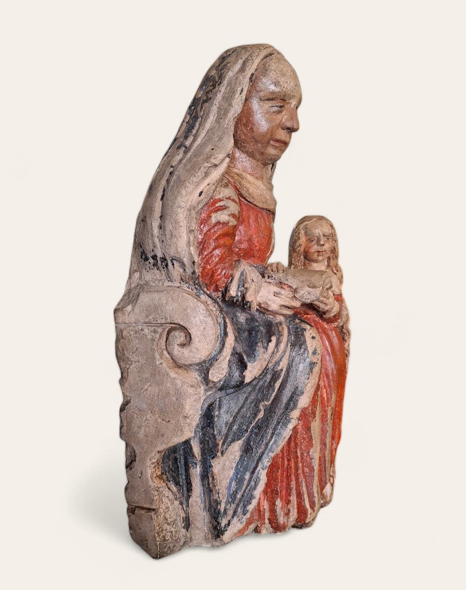 Painted Stone Sculpture-photo-3