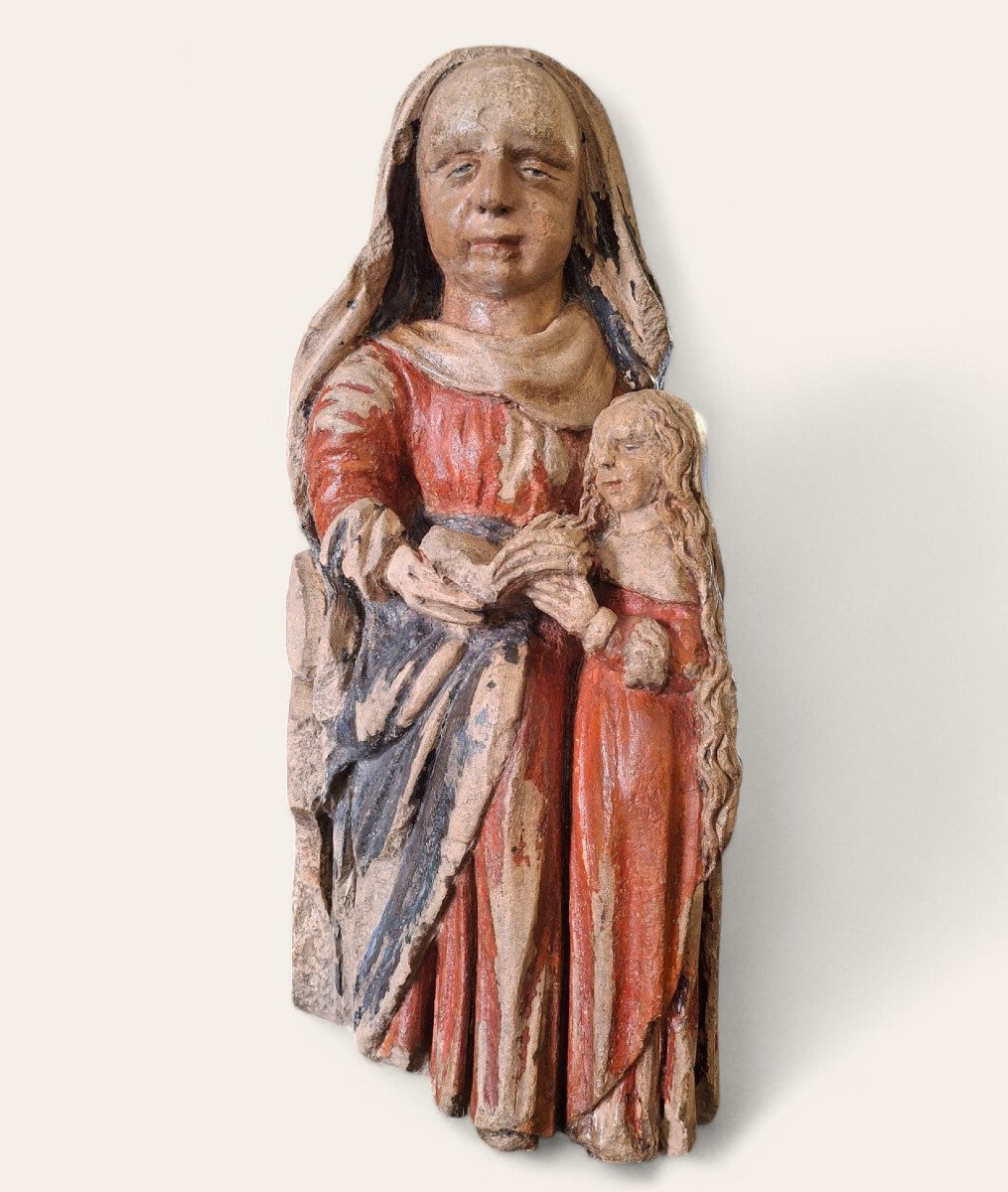 Painted Stone Sculpture