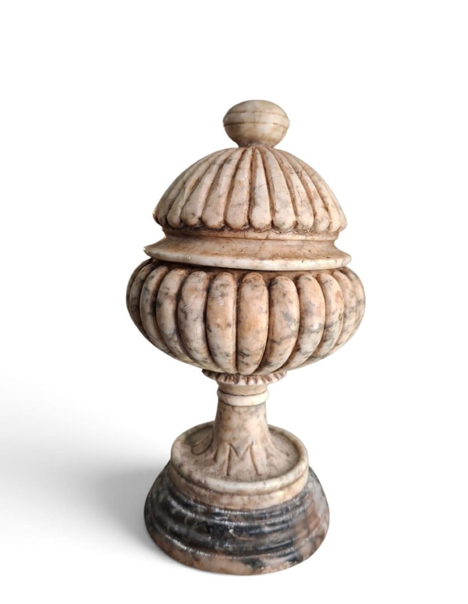 Basted Cup With Marble Lid