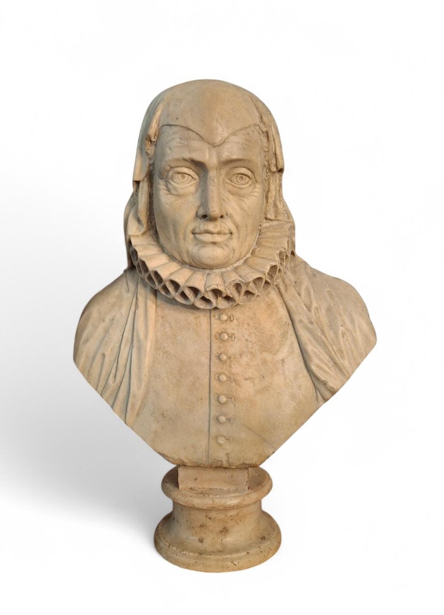 Noble Femme à Fraise, Buste En Marbre
