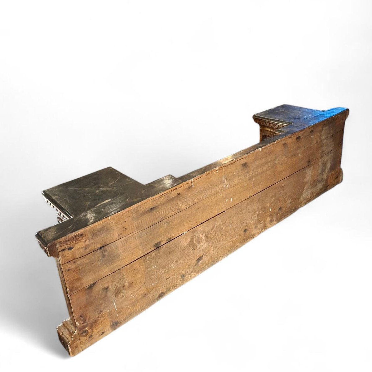 Base de cadre en bois doré et sculpté-photo-1