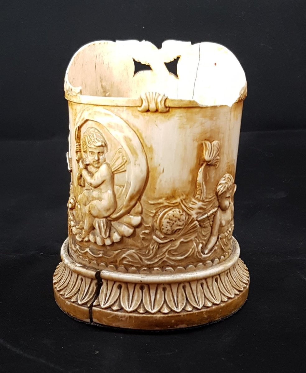 Ivory Apothecary Jar Carved-photo-4
